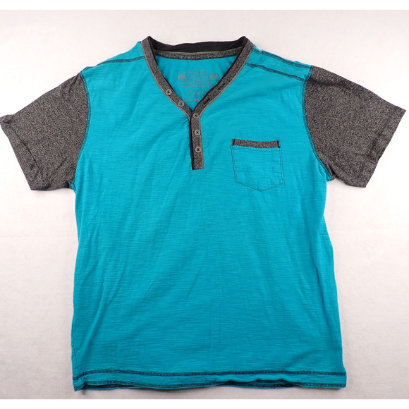 Steel And Concrete T Shirt Green Dark Gray Solid Double Stitch Design XL EUC - Picture 1 of 5